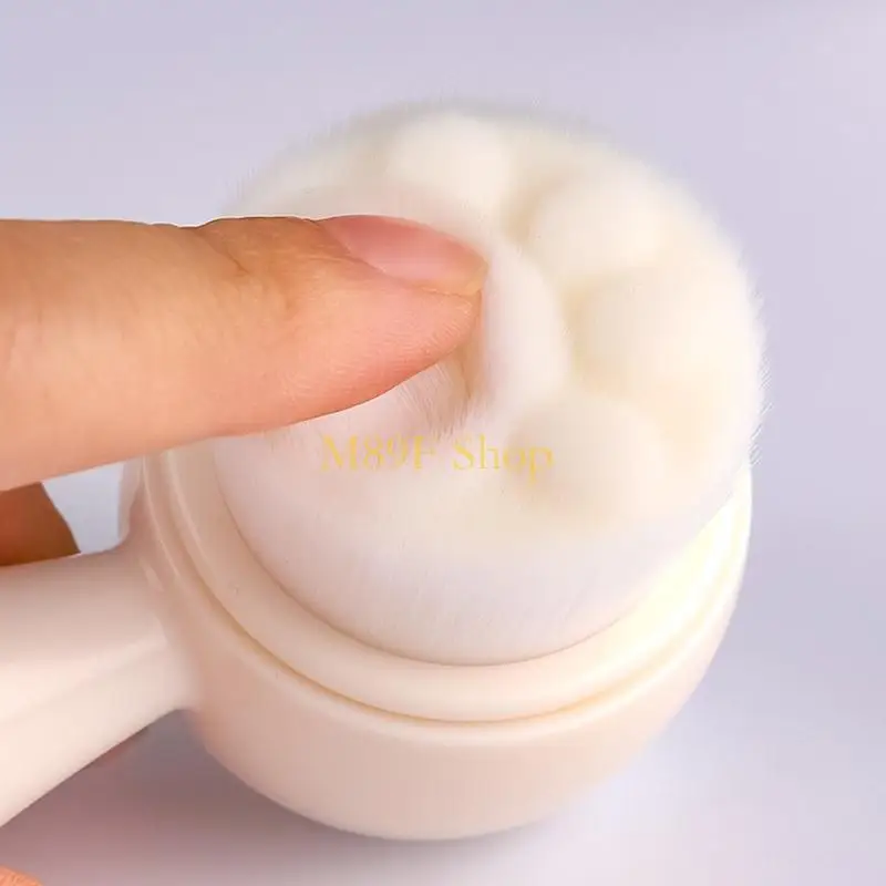 M89F 2-in-1 Facials Cleansing Brush Manual Cleansing Brush Makeup Headbands Bowknot Hair Bands Facials Brush for Washing Face