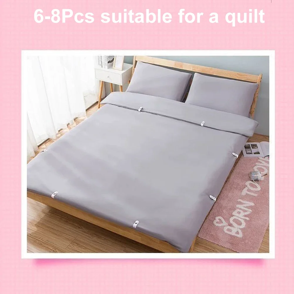 6/12PCS Bedroom Bed Sheet Clips Quilt Holder Non-slip Quilt Blanket Clip Curtain Blankets Quilt Cover Clip Fastener Fixer Device