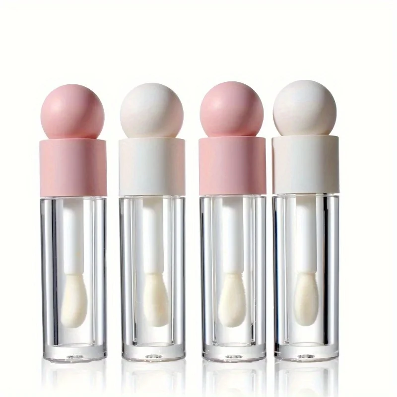 1pc 5ml Lip Gloss Tube Matt Rosa Klar Dicken Stab Große Pinsel Kopf Flasche Make-Up Schlamm Verpackung leere Kosmetische Material Großhandel