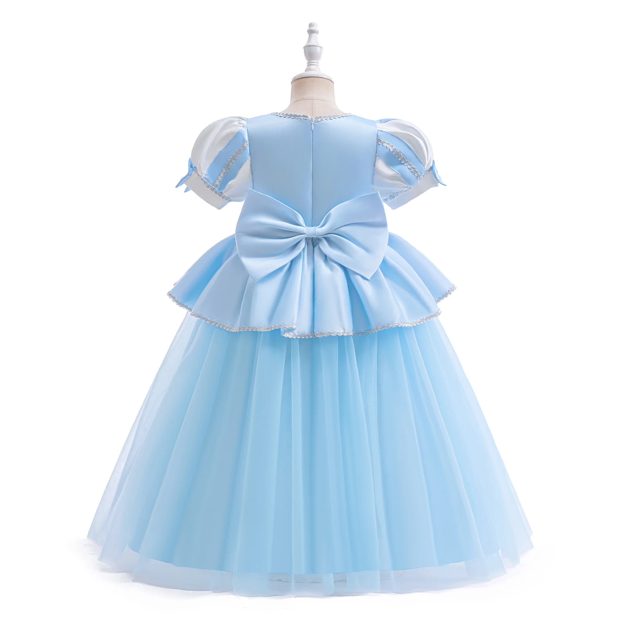 Cinderella Princess Girls Dress Halloween Cosplay Costume Fancy Children Birthday Party Dresses Kids Wedding Prom Gown Vestidos