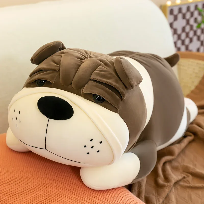 Bonito anime shar pei filhote de cachorro grande abraçando travesseiro brinquedo de pelúcia. Macio mas não facilmente deformado. Presente do menino. Presente da menina.