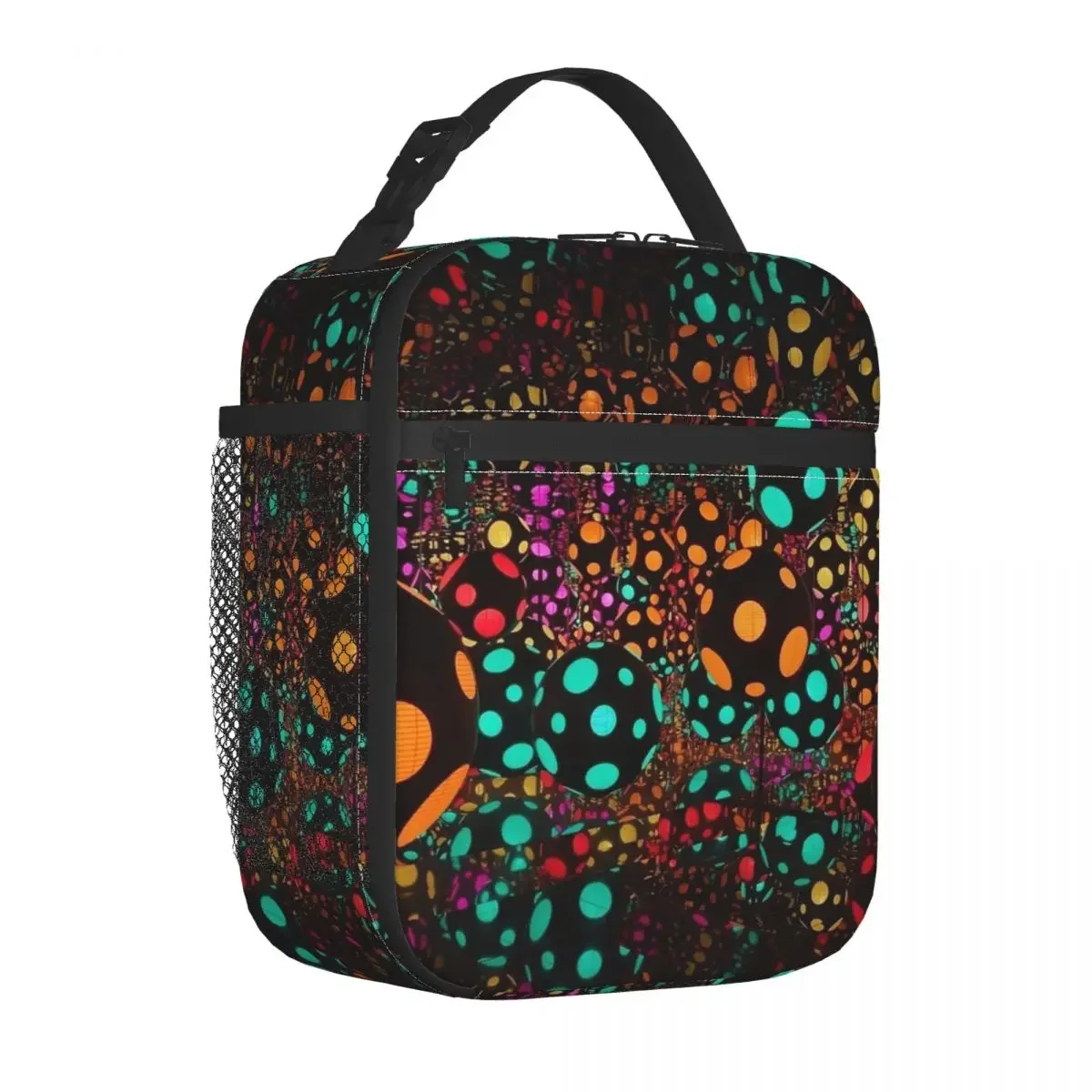 Yayoi Kusama Insulated Lunch Bag Portable Lunch Container Thermal Bag Tote Lunch Box Beach Picnic Food Bag