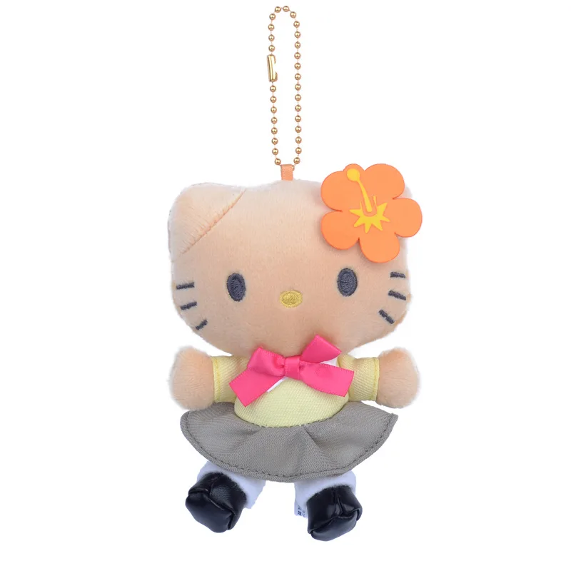 Simpatico uniforme scolastica giapponese Sanrio carbone cenere gatto peluche bambola ciondolo portachiavi ciondolo ragazza cuore regalo regalo di compleanno