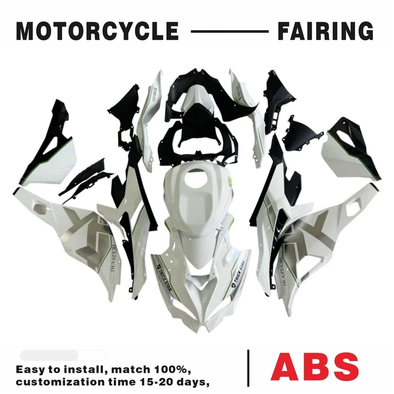 

FIT FOR 2019-2025 Kawasaki Ninja ZX25R ZX4R ZX4RR White Fairing Kit