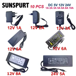 AC 110-240V DC 3V 5V 6V 9V 12V 15V 24V 10A 1A 2A 3A 5A 6A 8A Universal Power Adapter Supply Charger adapter Eu Us for LED light