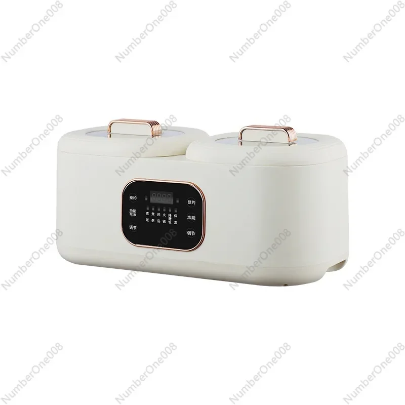 

Рисоварка с двойным воротом, интеллектуальный сенсорный экран, сковорода с антипригарным покрытием, рисоварка с двойным заклинанием, горячая кастрюля