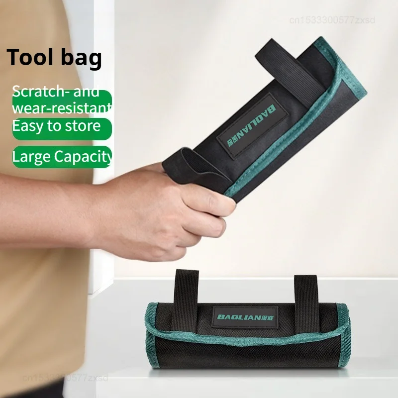 BAOLIAN Reel Tool Bag Compact Portable Storage Bag Wear-resistant Oxford Cloth Multifunctional Handheld Tool Bag for Repair Work