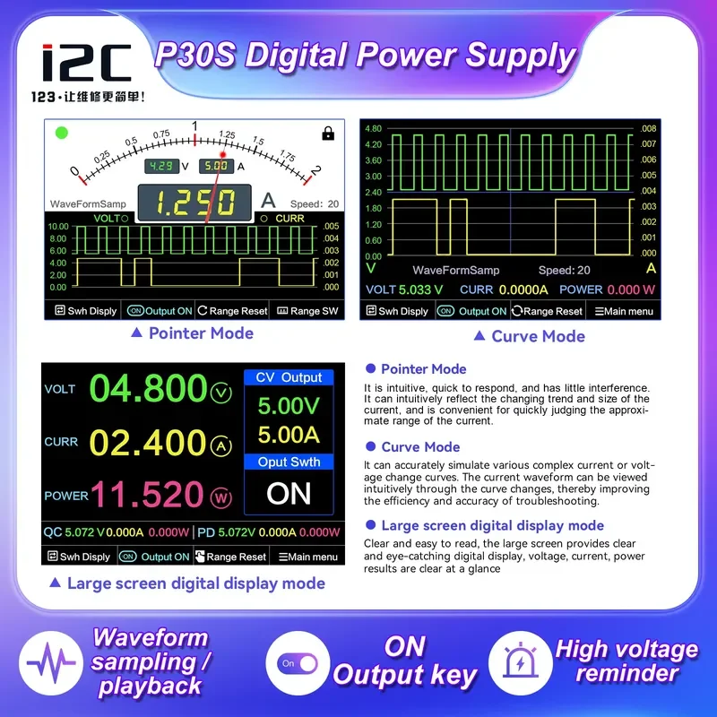I2C P30S 2 in 1 ESD Soldering Station 700W SMD Rework Soldering Station Hot Air Welding Repair Tools Solder Iron 6
