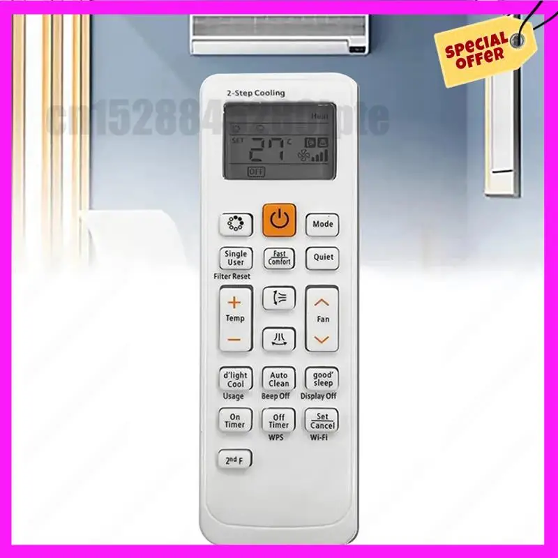 

-ABUB 3X Air Conditioner Remote Control Suitable For Air Conditioner DB93-11489L DB93-11115K DB93-14195A