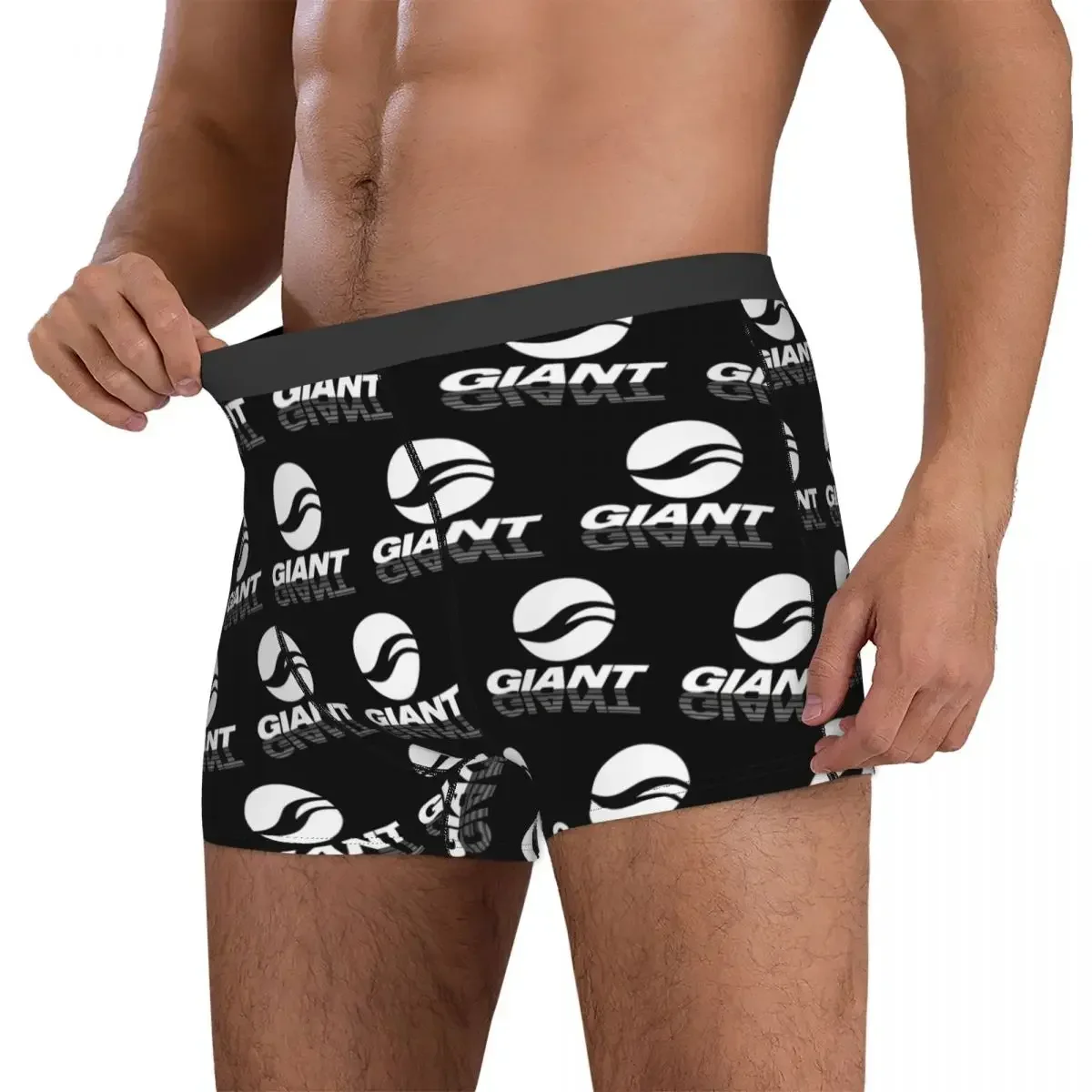 Boxer Underpants Shorts Giant-Bike Panties Male Ventilate Underwear for Homme Man Boyfriend Gifts