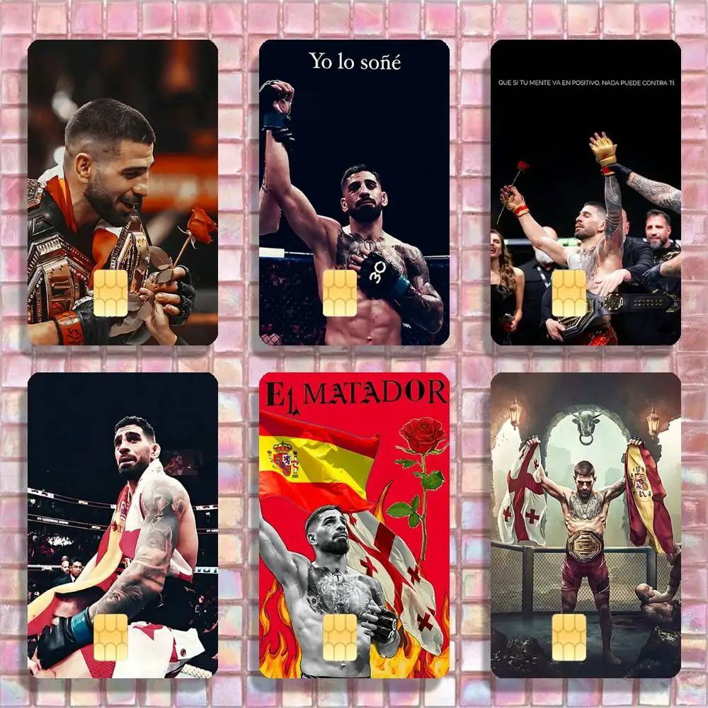 

Ilia T-Topuria Stickers Credit Visa Debit Bank Charge Card Bus Metro Waterproof Sticker Decal Decoration