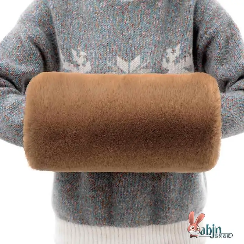 

Thiened Plu Warm Hand Warmer Faionable Winter Gift for Middle-Aged And ly People Seven-Quarter Sve Other Materi...