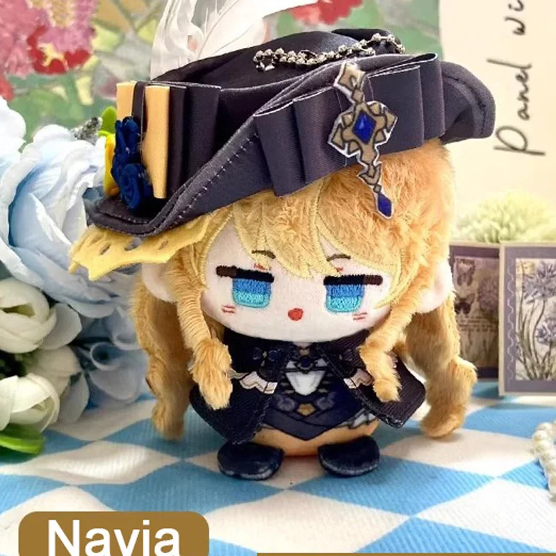 Juego Genshin Impact Anime Cosplay Navia Focalors Neuvillette Clorinde Mualani Kinich Hutao Venti felpa Adorable mochila colgante