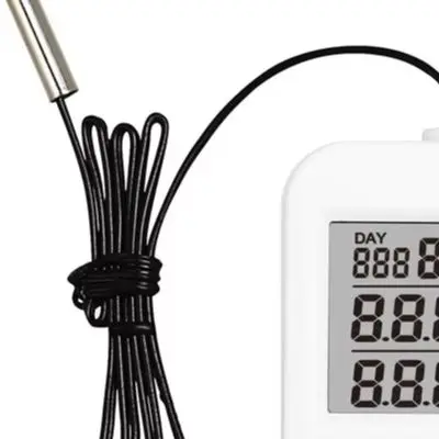 Digital Temperature Control Outlet -40C To 120C PC Material 10A For Aquarium Fridge Greenhouse Reptile Habitat Heating Cooling T