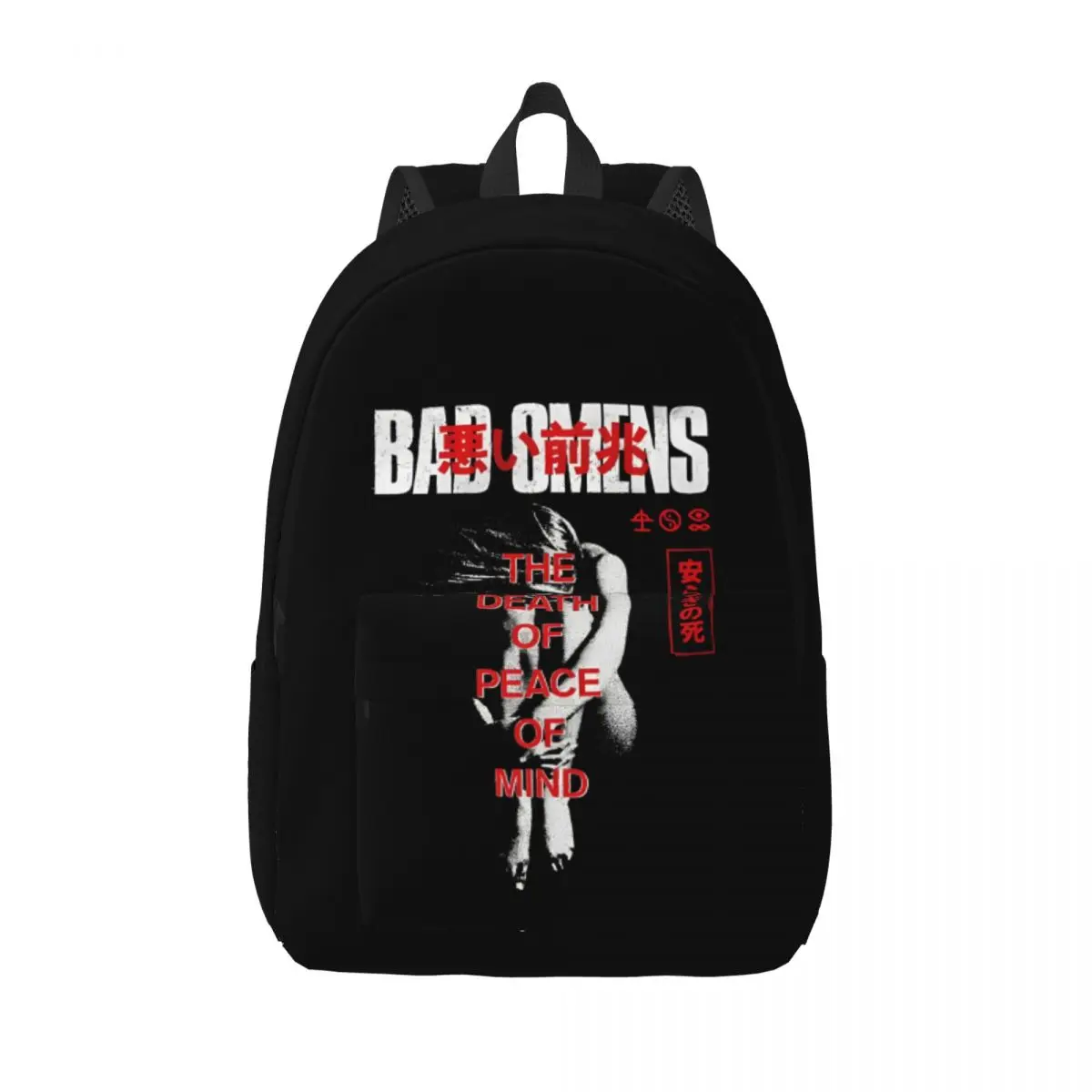 Metal Band Bad Omens Backpack for Men Women Cool Student Hiking Travel Daypack College Shoulder Bag Sports