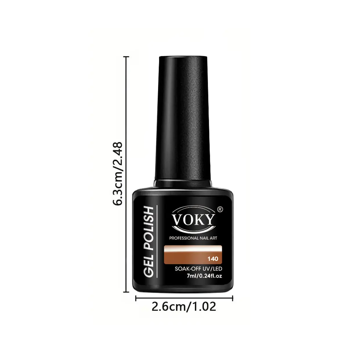 VOKY 6-PACK SET - Red Series nagelgelset - Compact en schattig flesontwerp, perfect voor doe-het-zelf op nagelsalons.