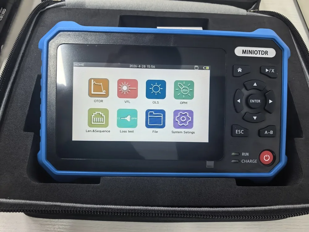

OTDR SW100 1310/1550nm 30/28dB Optical Time Domain Reflectometer Touch Screen VFL OLS OPM Event Map RJ45 Ethernet Cable Tester