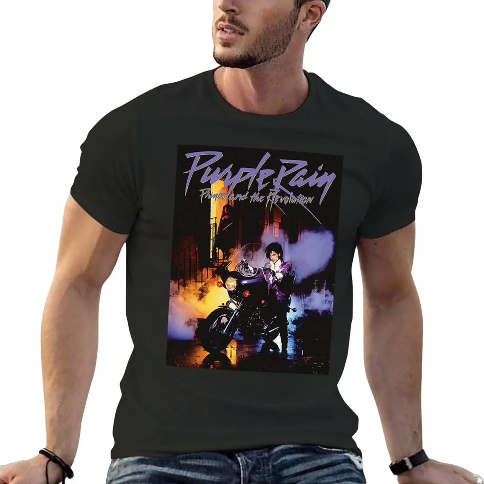 

funny purple rain T-Shirt korean fashion Blouse cheap stuff customizeds mens designer t shirt