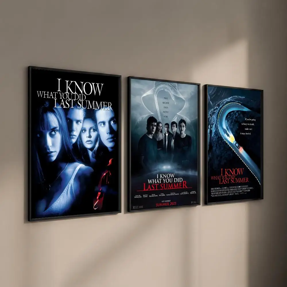 Movie I Know What You Did Last Summer Poster Self-adhesive Art Waterproof Paper Sticker Coffee House Bar Room Wall Decor