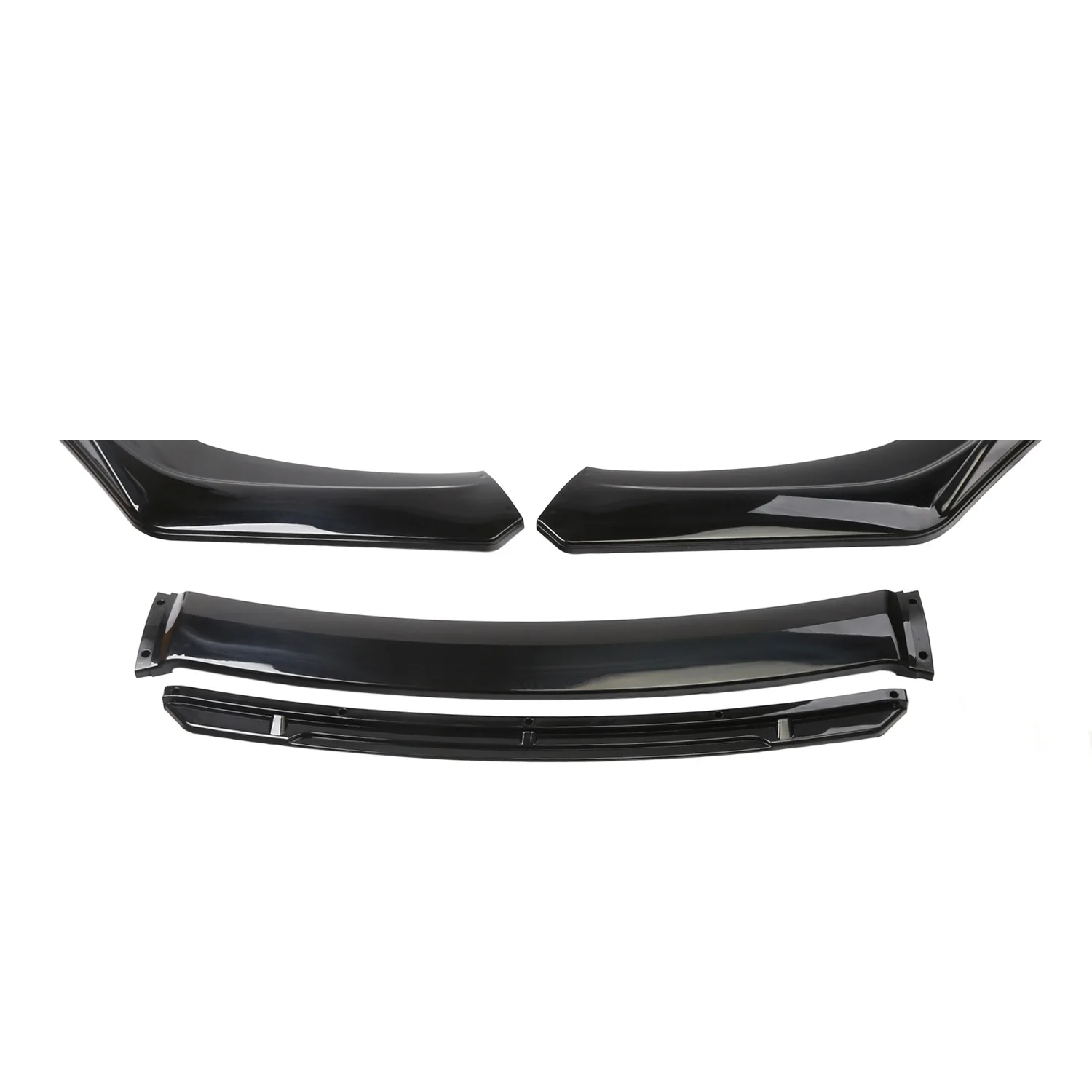 Universal For Nissan Maxima ST 209-2015 Front Bumper Lip Splitter Spoiler + 15cm Strut Rods Body Kit Guards 4PCS Car Accessories