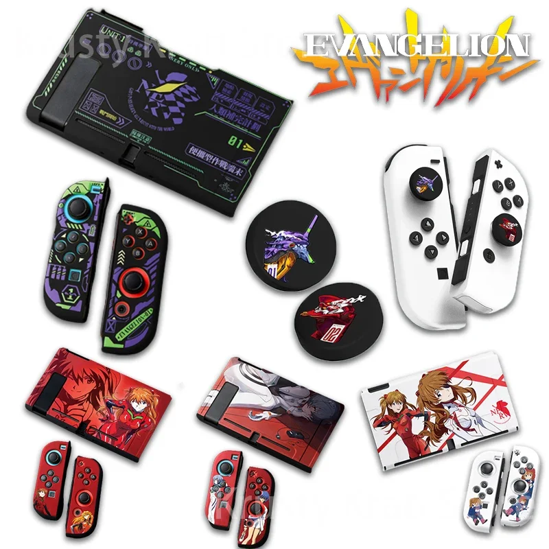 EVANGELION EVA-01 Anime Case for Nintendo Switch Game Oled/NS TPU Soft Cover Asuka Ayanami Ikari Shinji Switch Joy-con Cases