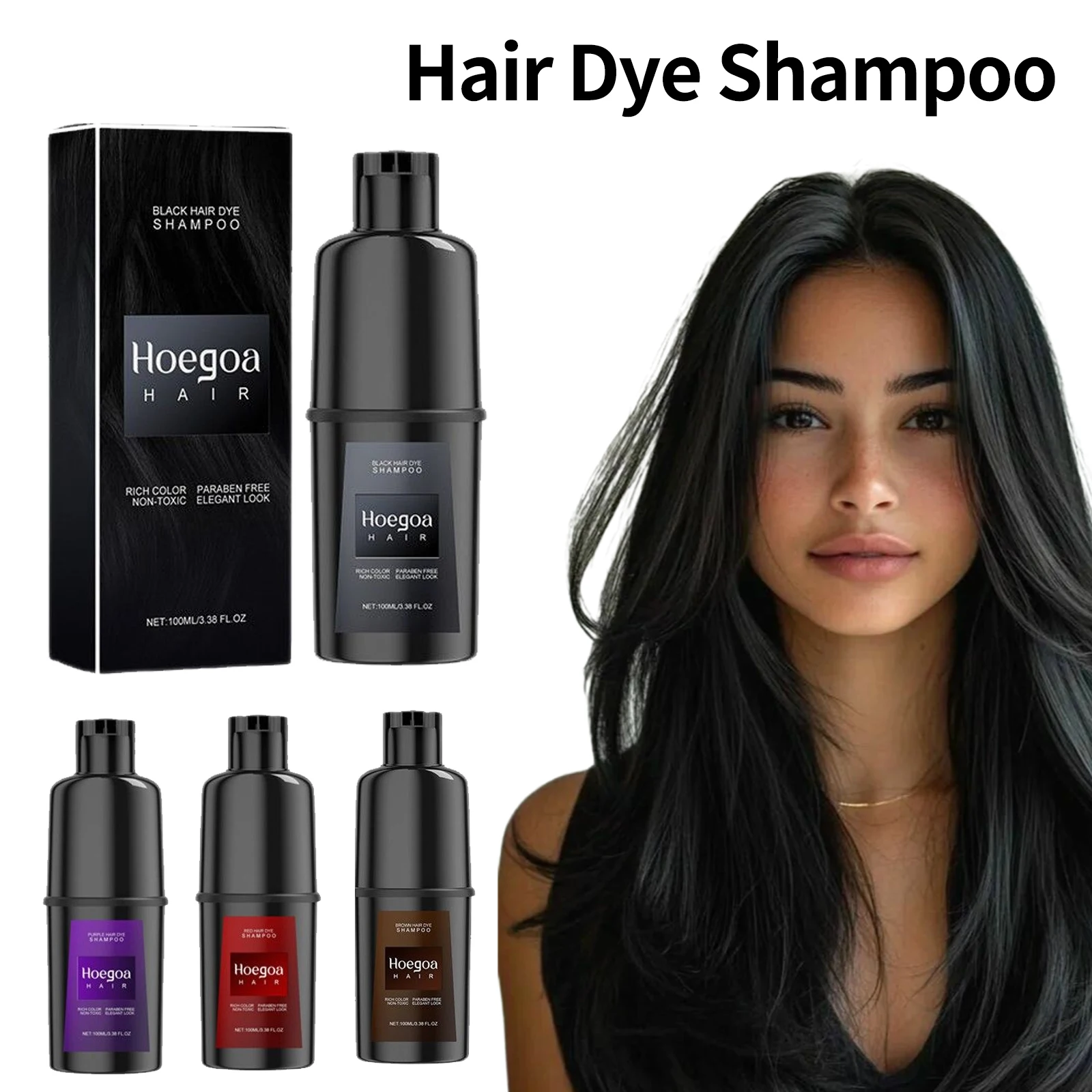 

Шампунь с мгновенной краской, краска для волос «сделай сам», натуральный черный цвет, восстановление серо-белых волос, не вызывающий раздражения шампунь для окрашивания волос для мужчин и женщин