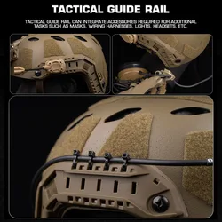Riel guía lateral casco táctico rápido – Montaje para máscara y airsoft