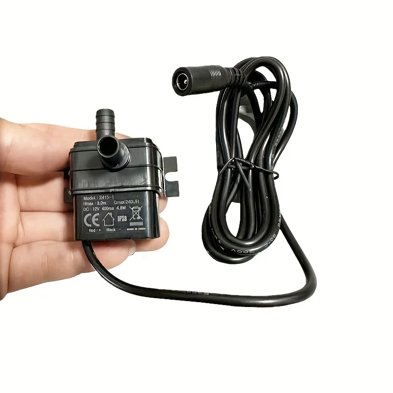 water pump 12v pool pump 5V USB Plug 4.8W 240L/H Pet water pump suitable for aquarium rockery fountain pums power supply 3A