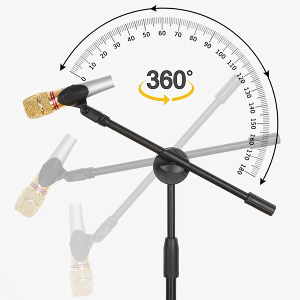 

2Pcs Microphone Crossbar Clips Smooth Surface Easy to Maintain and Use Podcast Bundle Universal Microphone Arm Clips