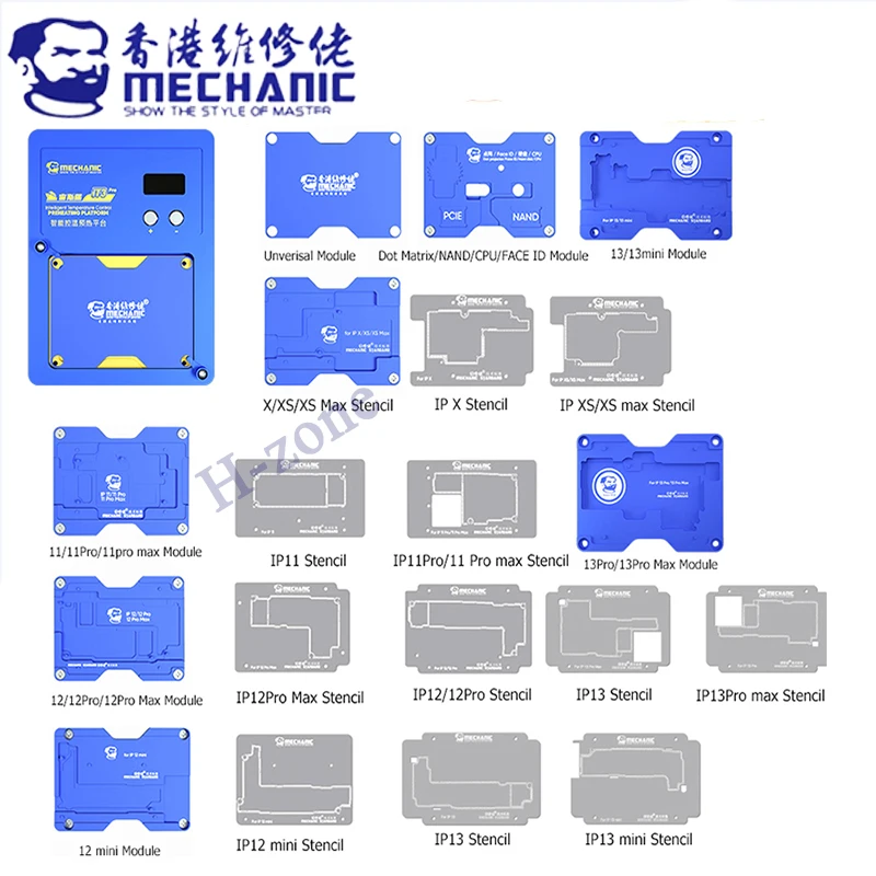 MECHANIC iT3 pro Intelligent Preheating Platform For iPhone X-15 PRO MAX Motherboard Layered Chip BGA Stencil/Dot Matrix Repair