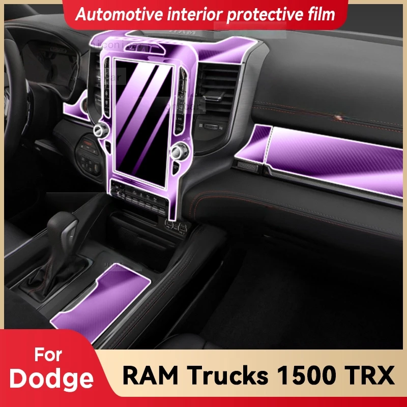 

For DODGE RAM Trucks 1500 TRX 2021-2023 Car Interior Center Console Screen Protective Film Anti-scratch Repair Accessories
