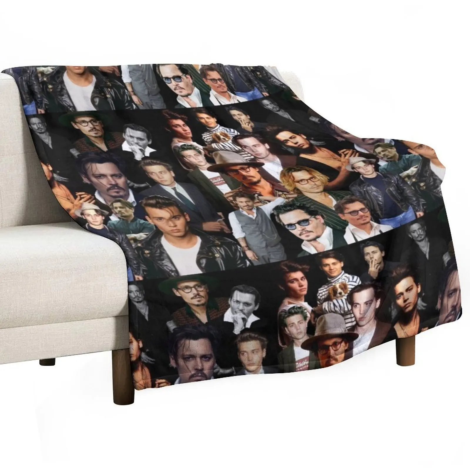 

Johnny Depp Sexy Collage Throw Blanket Stuffeds christmas decoration Nap Blankets