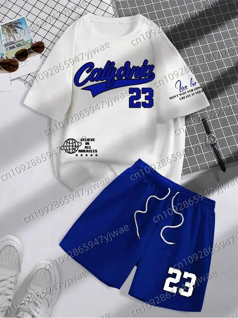 الصيف الرجال عادية إلكتروني طباعة تي شيرتات قصيرة الاكمام و مجموعة تي شيرتات قصيرة للأطفال الجولة الرقبة التدرج قصيرة الأكمام المرأة تي شيرت مجموعة تي شيرتات قصيرة للأطفال