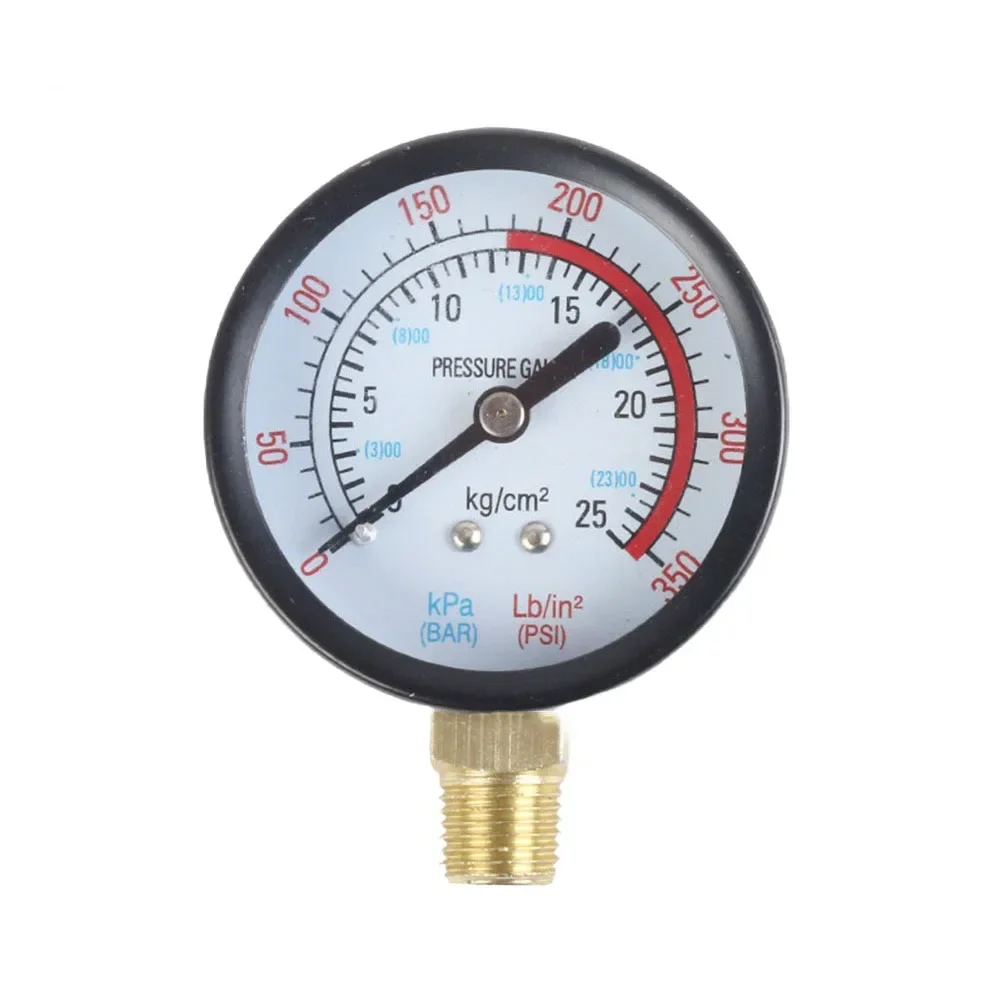 1pc Y60 Pressure Gauge 0-1.6Mpa 0-230PSI Pool Filter Water Pressure Gauge Meter For Air Compressor Pneumatic HVAC Systems