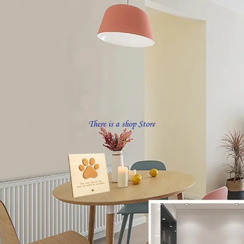 

D0AD Pet Dog Puppy Memorial Card for Desktop and Home Decors Commemorate Ornaments