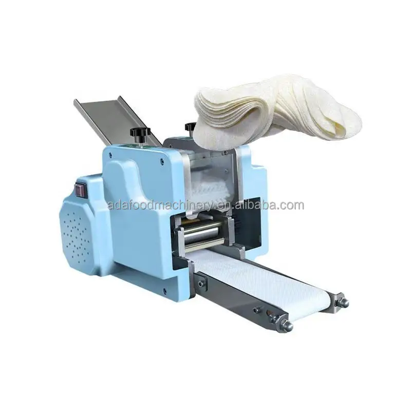 Ada Tabletop Small Grain Product Automatic Papad Momo Empanada Samosa Gyoza Wonton Dumpling Maker Skin Wrapper Making Machine