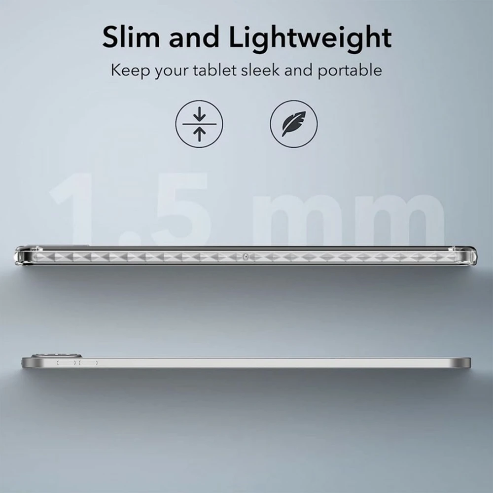 Tablet Case For iPad Air 13 (2026) / (2025) / (2024) / Pro 12.9 (2022) / (2021) / (2020) / (2018) , Corner Protection Clear Acry