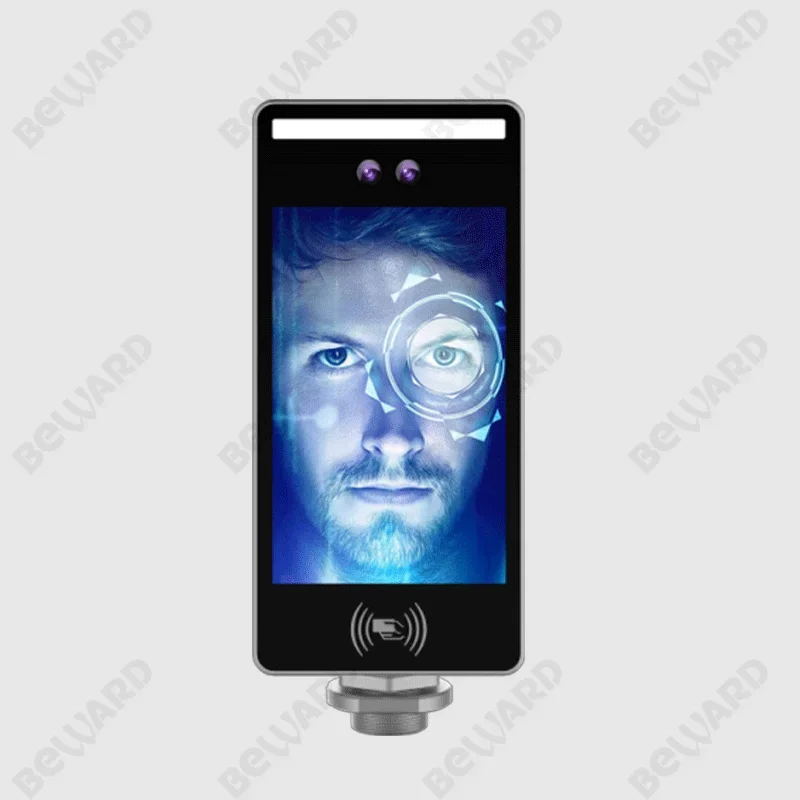 Enfrente a máquina terminal do reconhecimento, controle de acesso, HTTP, MQTT, terminal facial do reconhecimento 8 Polegada