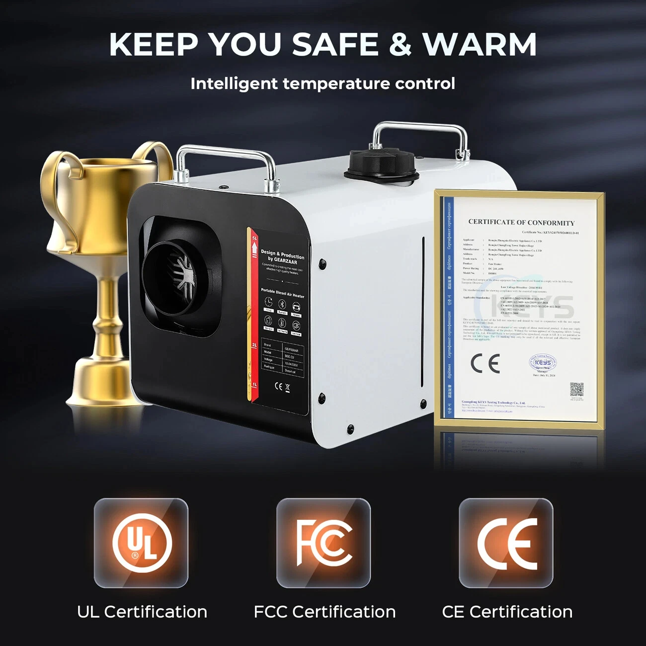 الكل في واحد 5KW 8KW سخان هواء الديزل ترموستات قوي التدفئة 12 فولت التحكم عن بعد للقوارب دراجة ثلاثية العجلات الكهربائية القوافل