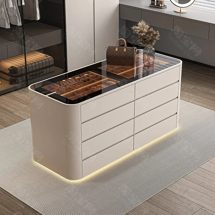 Light luxury high-end jewelry display cabinet Storage chest cabinet  clothing store Decorative cabinet Cloakroomcabinet
