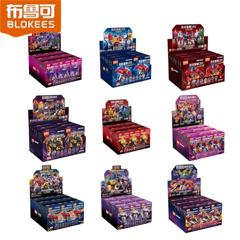 Blokees Transformers Defender/Galaxy/Shining Version Blind Box All Series Optimus Prime Action Figure Model Toys Boys Gifts