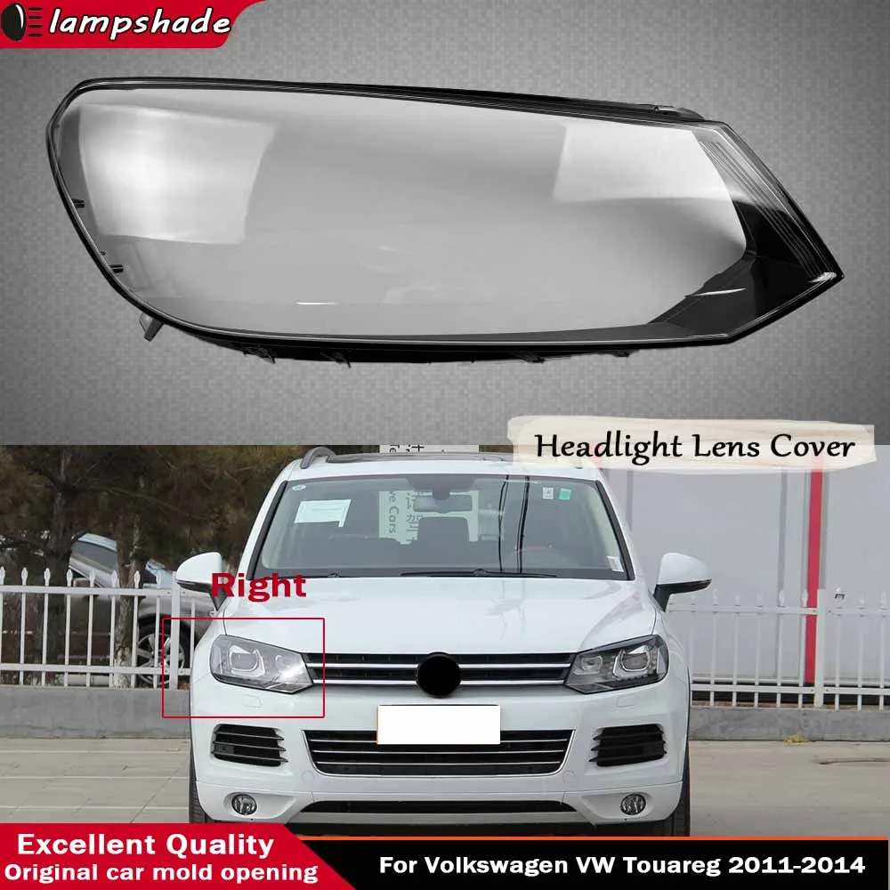 

Headlamp Lens Light Cover Headlights Lens Glass Lampshade Shell Car Accessories For Volkswagen VW Touareg 2011 2012 2013 2014