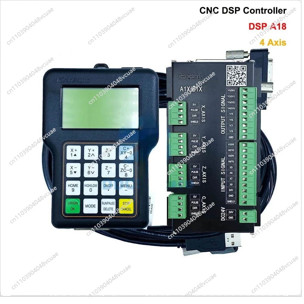 

For Richauto DSP A18E Four Axis CNC Controller A18S A18E USB Link CNC Router Manual Motion Control System