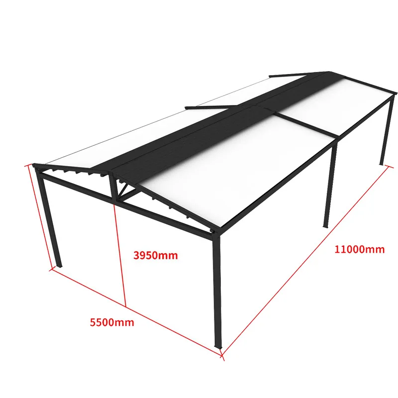Factory Direct 2026 Aluminum telescopic roof outdoor restaurant electric pergola shrink folding canopy aluminum folding awning
