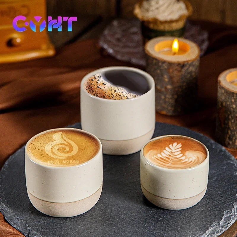 Vintage Coffee Mug 100ml 180ml 230ml ceramics Tea cup Japanese-style cafes Drinkware Stoneware Espresso for Restaurants Hotels