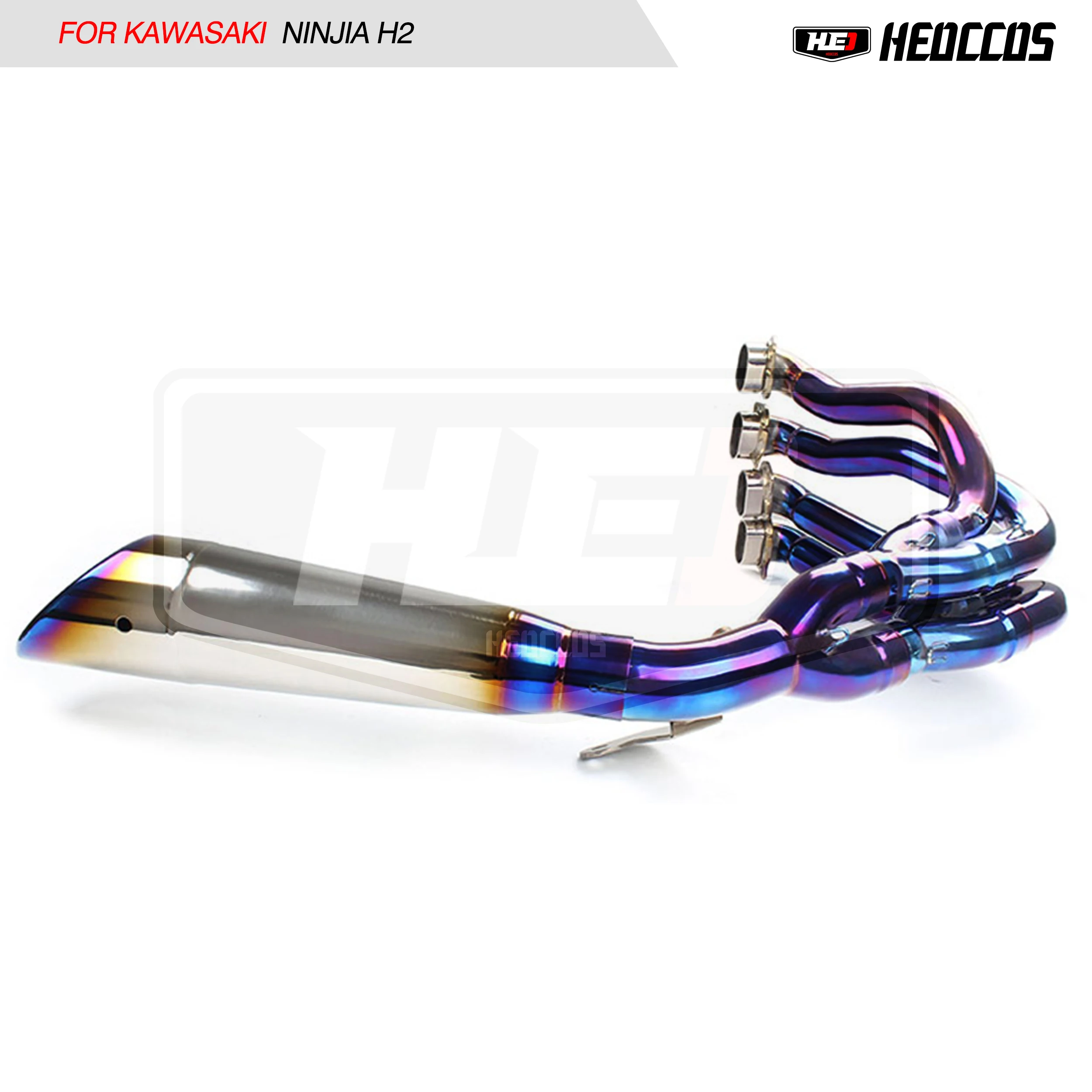 HEO Titanium Alloy for Kawasaki NINJA H2 2015-2023 H2 H2R CARBONExhaust Header Tube Muffler Front Pipe Collector Manifold