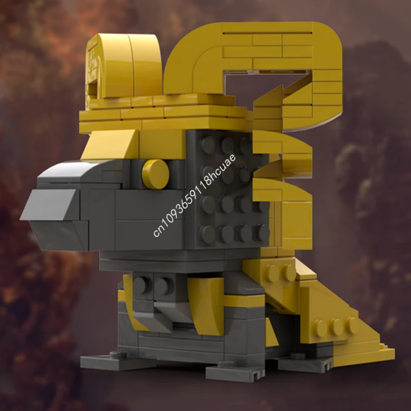 

243pcs MOC Kulve Taroth Monster Hunter Brickheadz Model Building blocks Education Toys Assemble Kids creative Christmas gifts