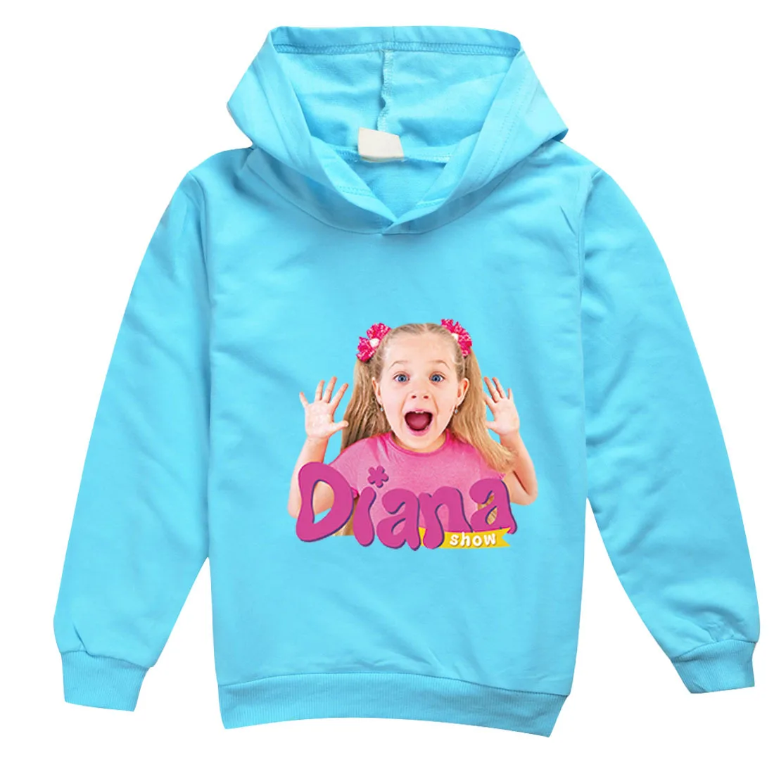 Diana and Roma Hoodie Kids Long Sleeve Coats Children Spring Autumn Jumper Boys Cartoon Hooded Sweatshirts Girls Fashion Clothes