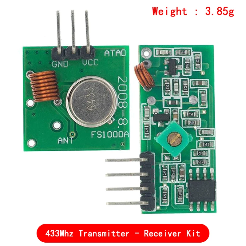 Picture 7: Smart Electronics 433Mhz RF transmitter and receiver Module link kit For arduino/ARM/MCU WL diy 315MHZ/433MHZ wireless