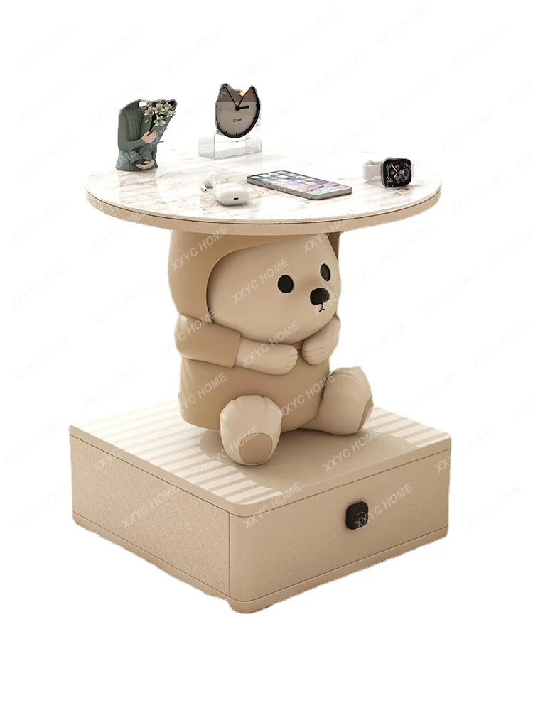 Cartoon Creative Doll Cute Tray Bedroom Bedside Small Coffee Table